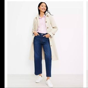 Loft High Waist Wide Leg Crop